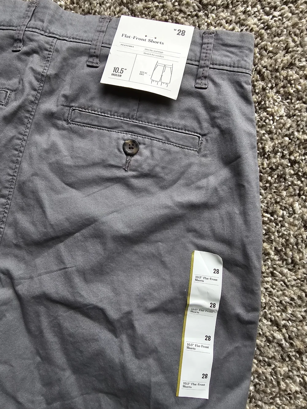 Goodfellow & Co men's Linden shorts Gray Flat-Front Casual Men’s Shorts